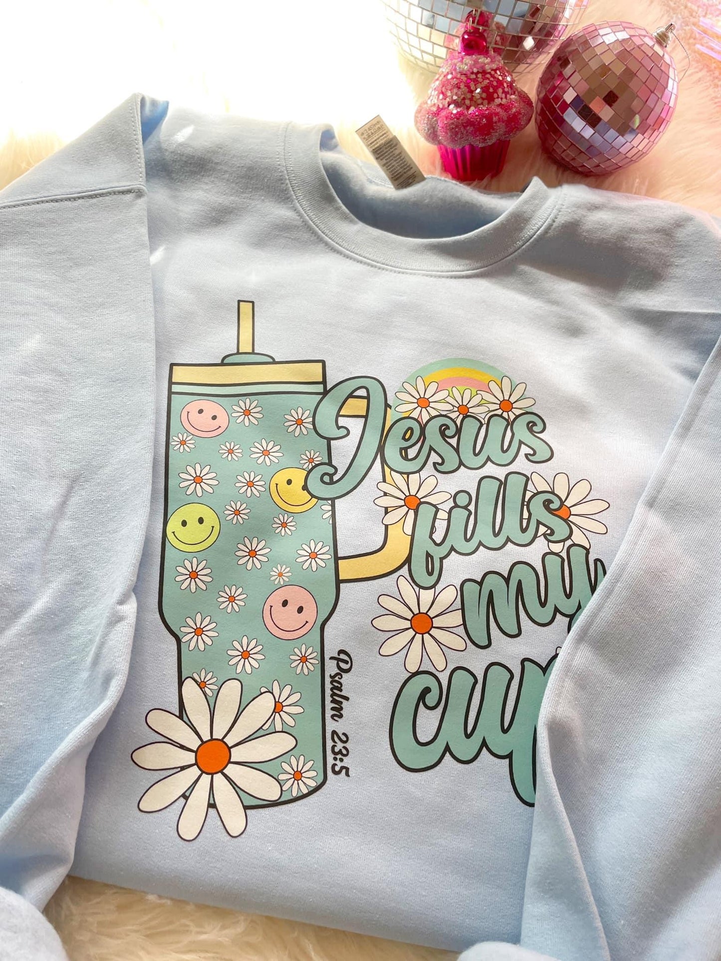 DTF PRINTED Jesus Fills My Cup Tee