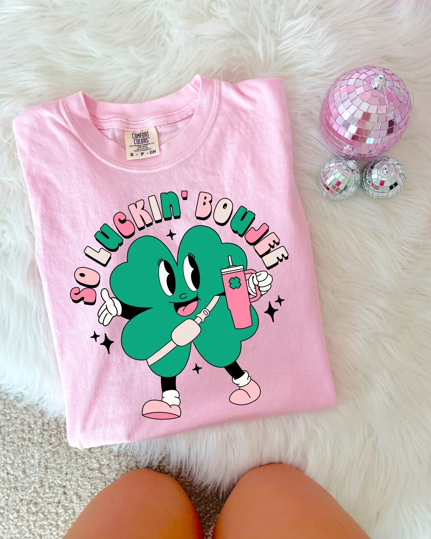 DTF PRINTED So Luckin’ Boujee Tee