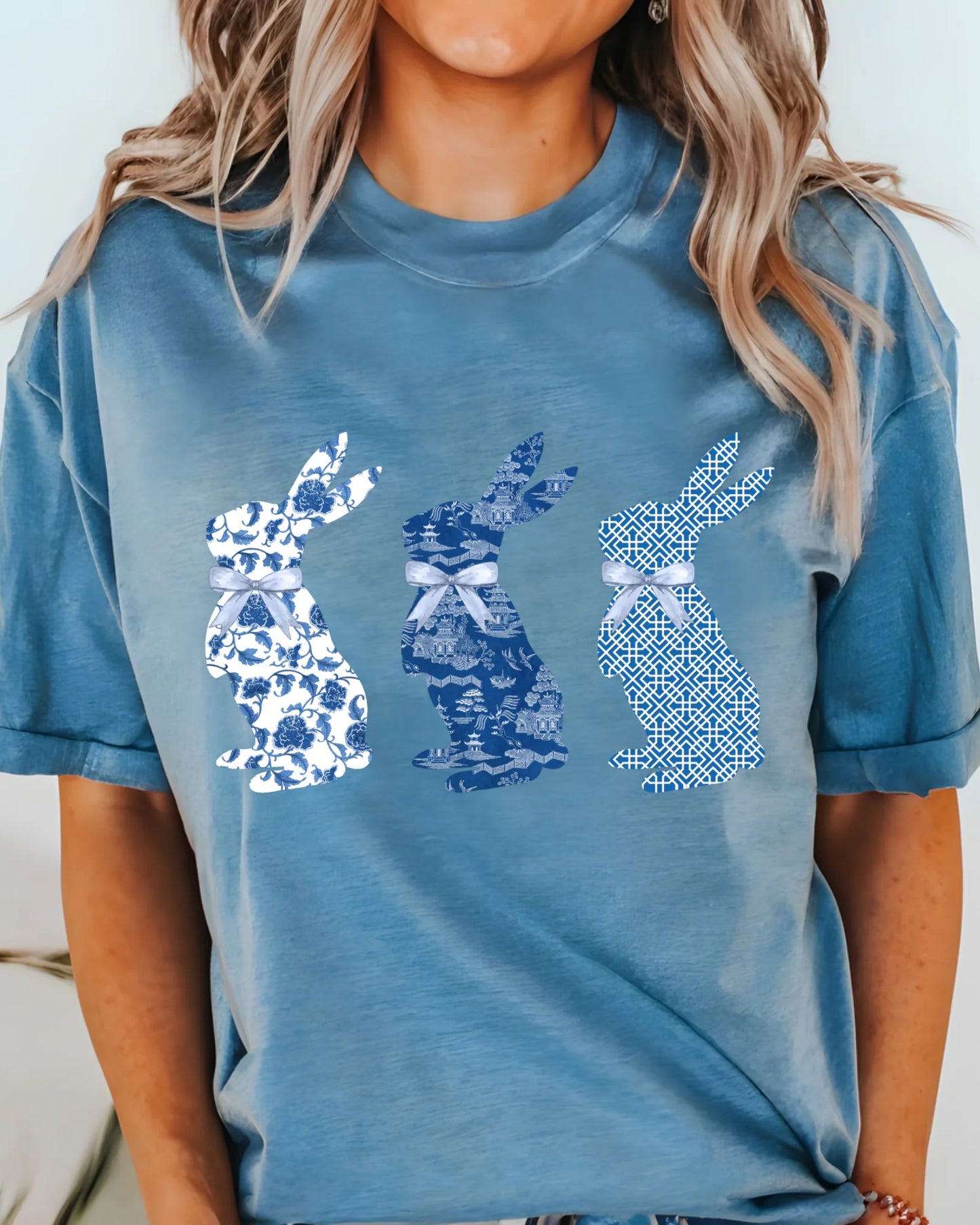DTF PRINTED Easter Bunnies Tee