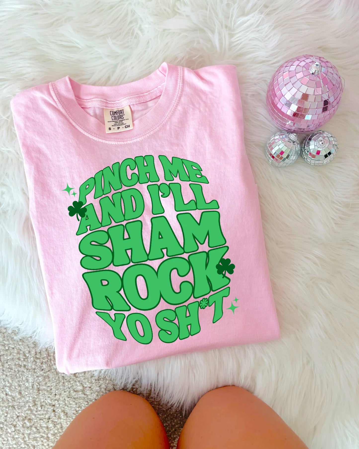 DTF PRINTED Pinch Me & I’ll Rock Yo Shi Tee