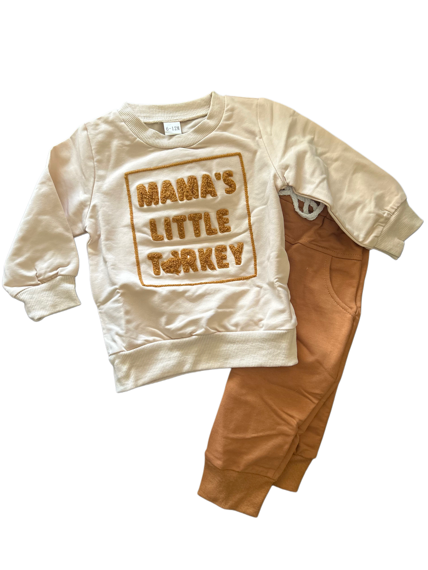 French Knot Mama’s Little Turkey Set size 6/12m