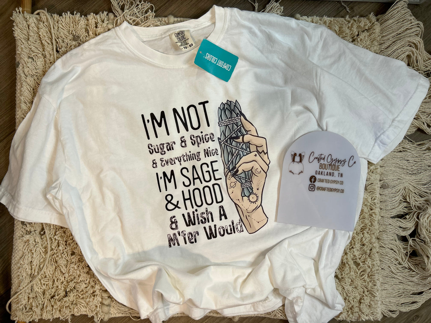 DTF PRINTED Not Sage & Spice CC Tee