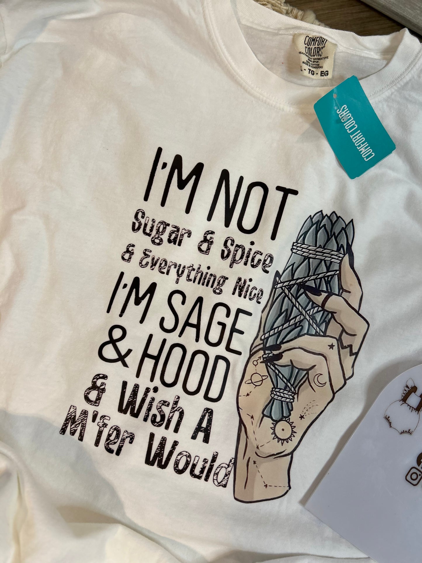 DTF PRINTED Not Sage & Spice CC Tee