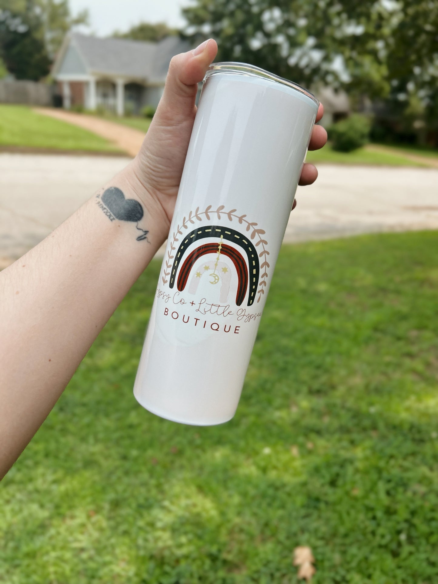 Support Local, CGCo Customizable Name 20oz Tumbler w/ Lid & Straw