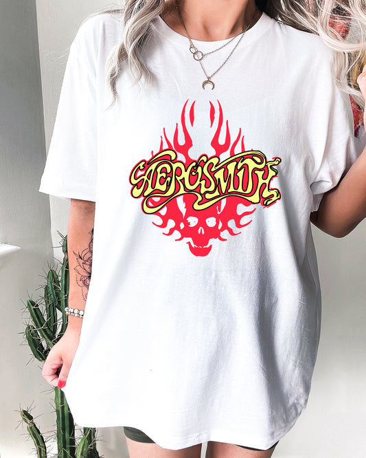 Flaming Aerosmith Tee