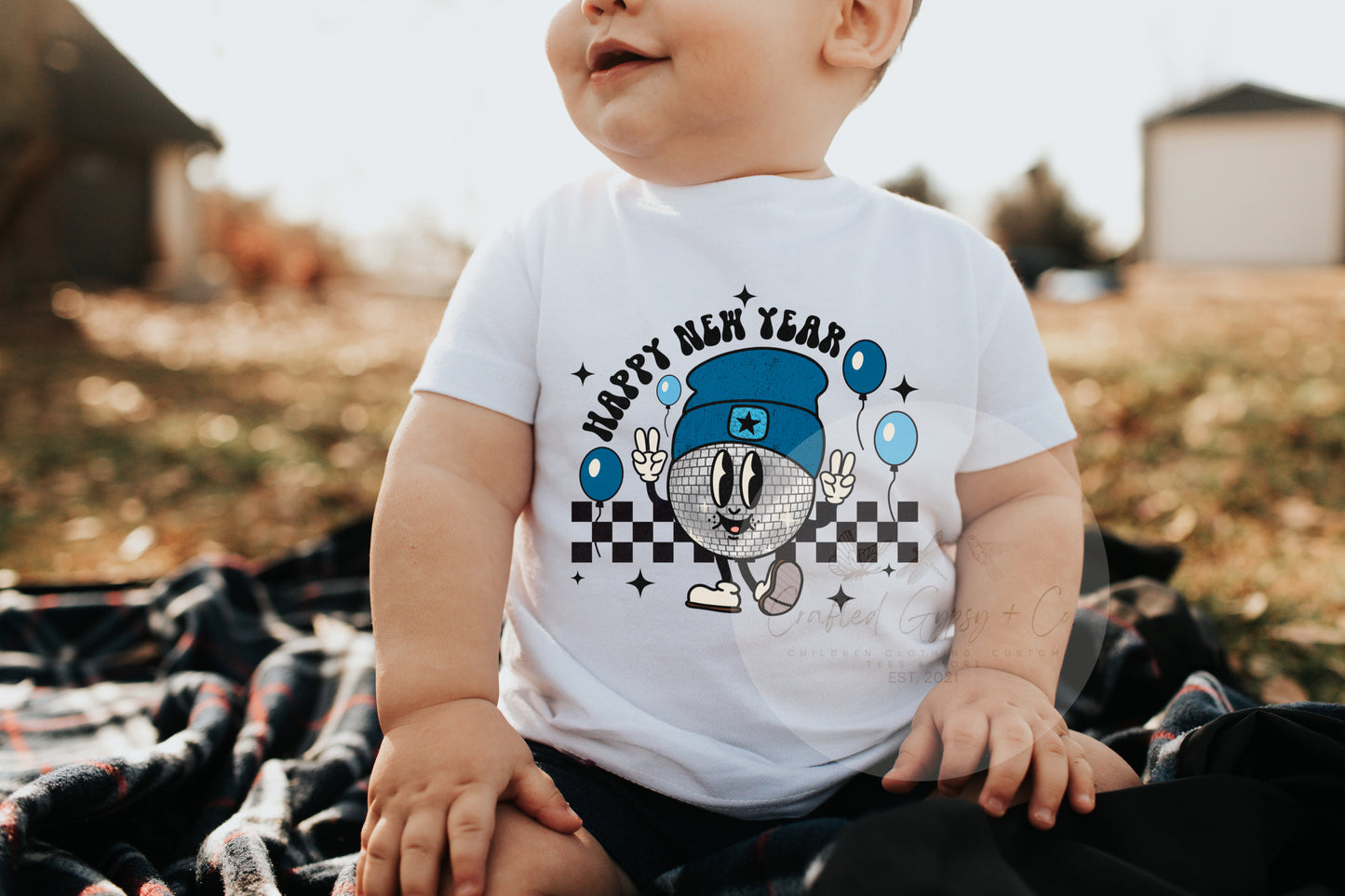 Happy New Year Boy Baby Onesie / Tee