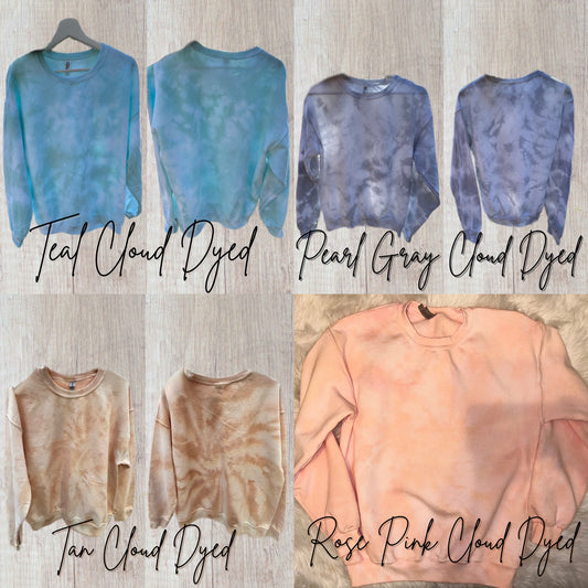 Custom Cloud Dyed Crewnecks / Tees