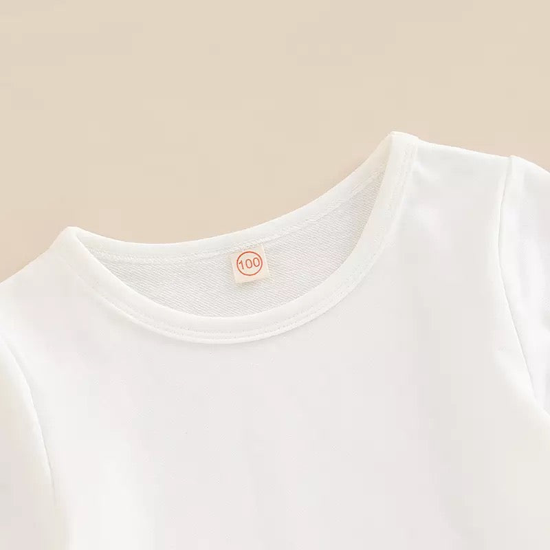 Casual High Waist Denim Bell Bottoms Set