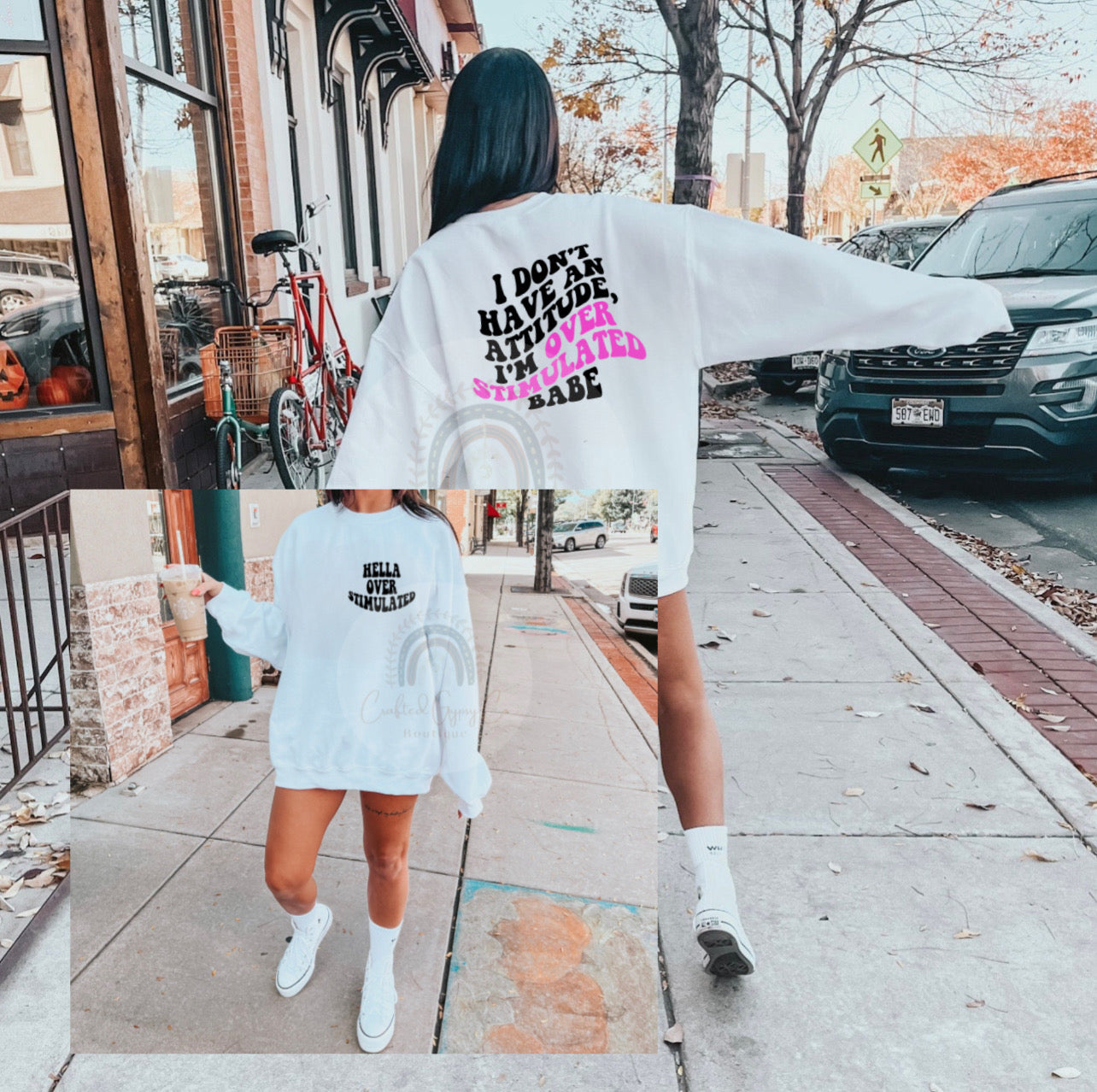 Hella Overstimulated Crewneck / Tee