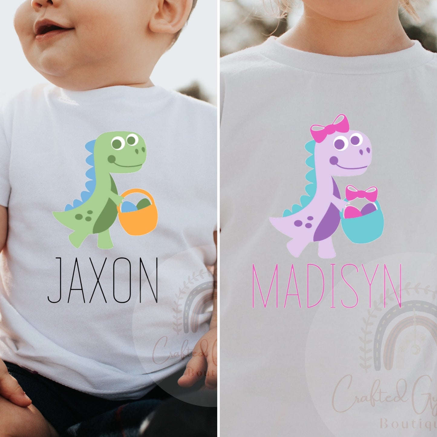 Easter Dinosaur Name Tee