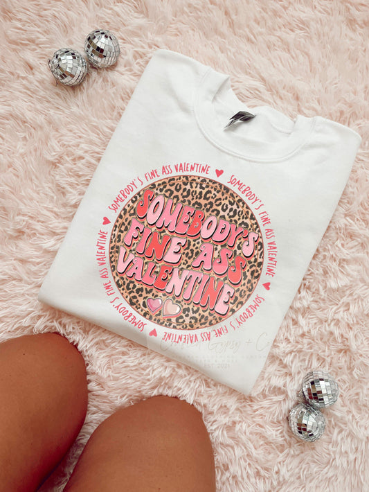 Cheetah Somebody’s Fine Valentine Tee