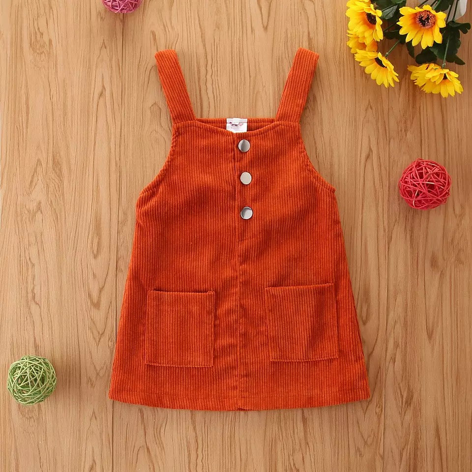 Corduroy Overall Dress