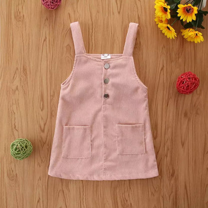 Corduroy Overall Dress