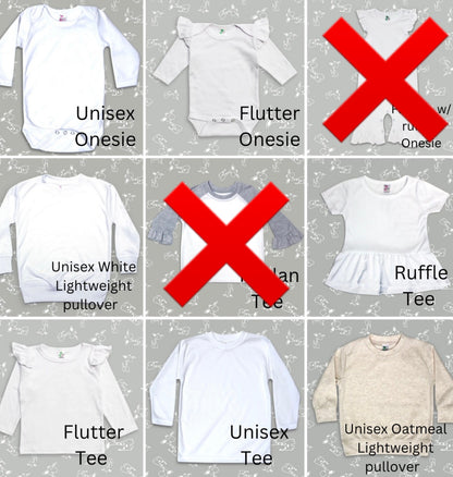 Christmas Doodle Letter Name Tees