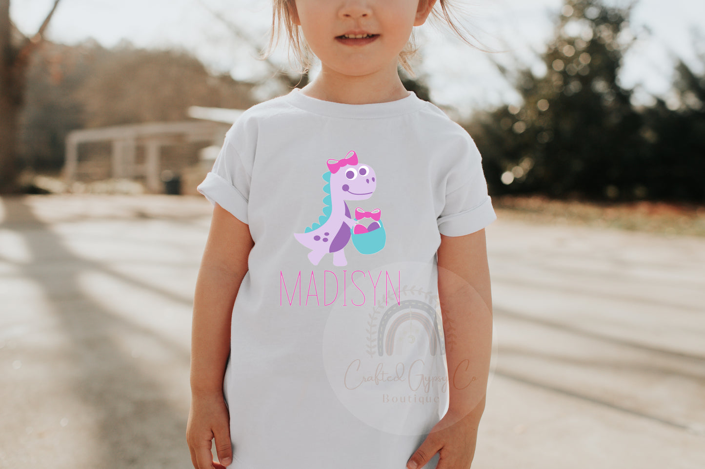 Easter Dinosaur Name Tee