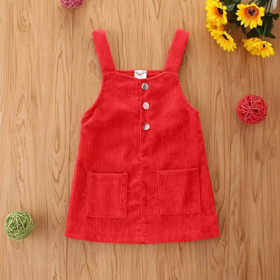Corduroy Overall Dress