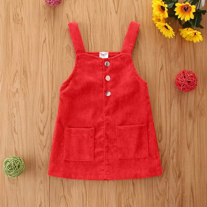 Corduroy Overall Dress