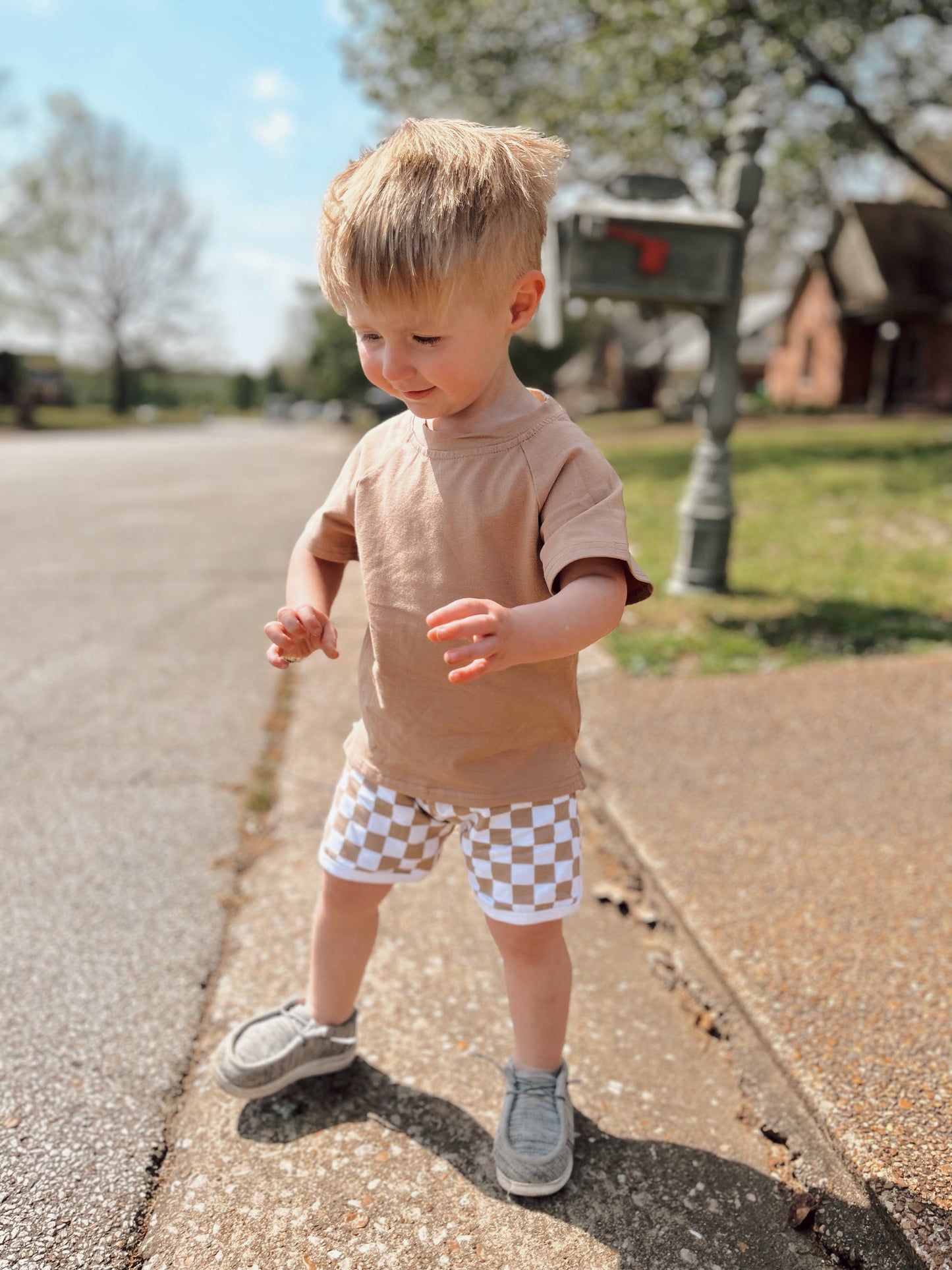 Checkered Boy Shorts